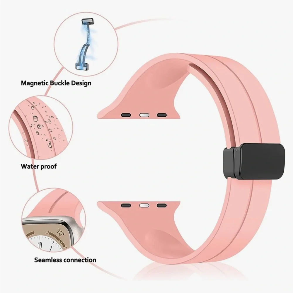 Apple Magnetic Watchband 42 44 45 49mm Ultra Pink NEW